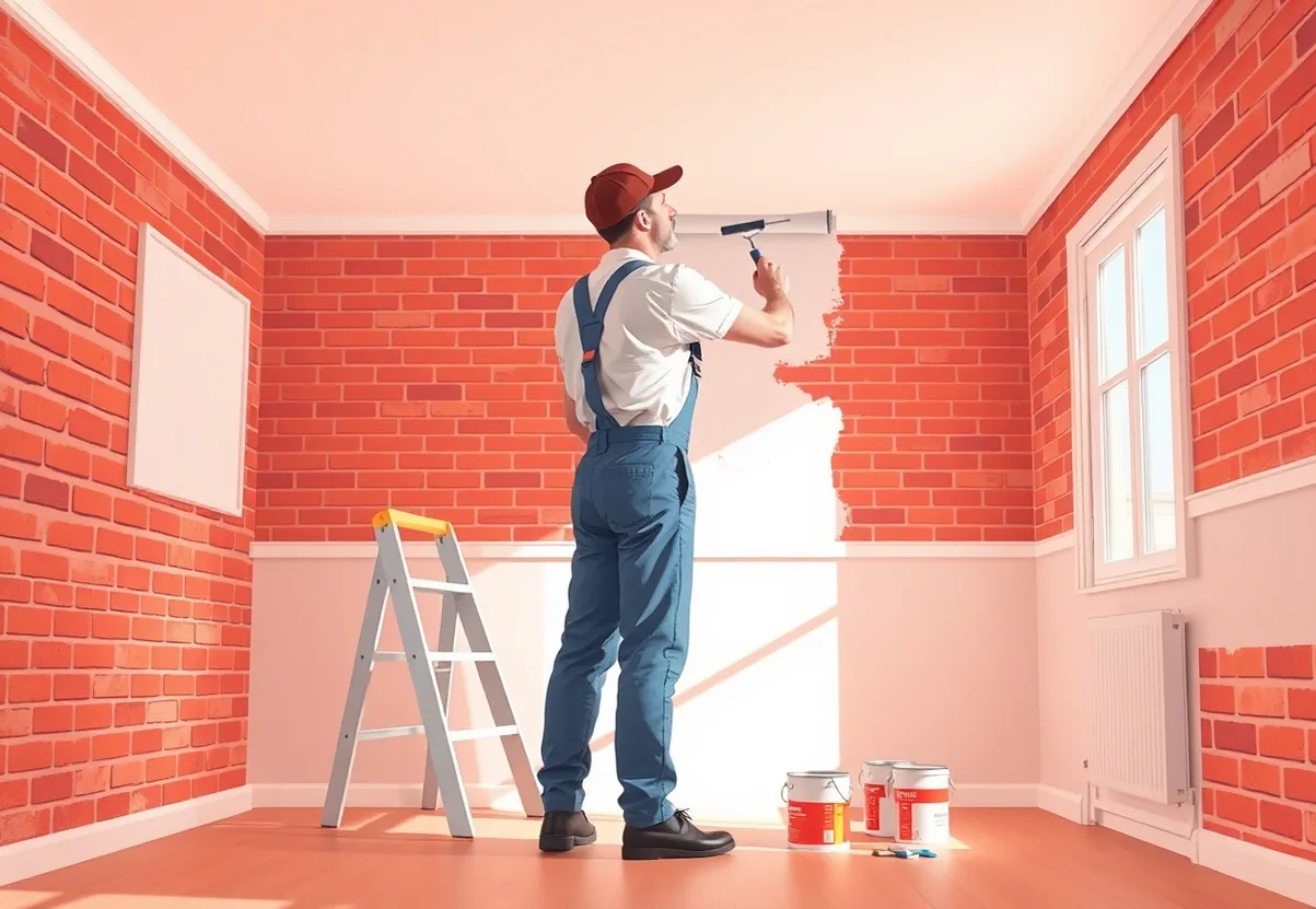 Peintre Beausoleil 06240 en intervention sur un chantier